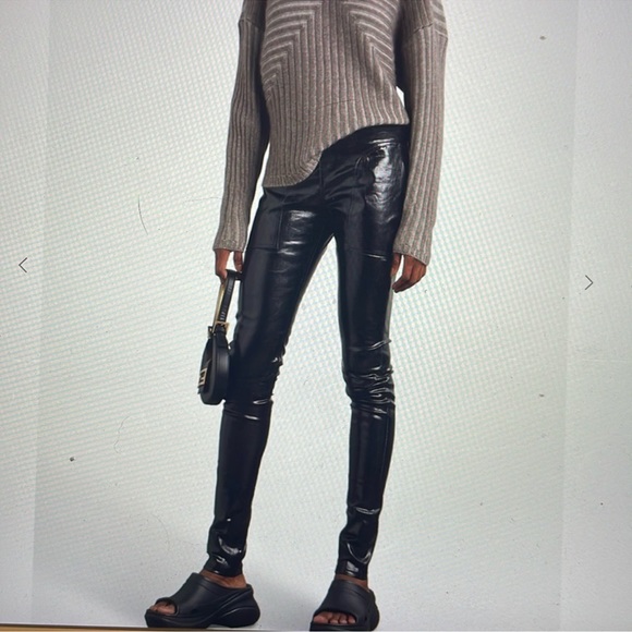 Rick Owens Pants - Rick Owens Black Leather Pants